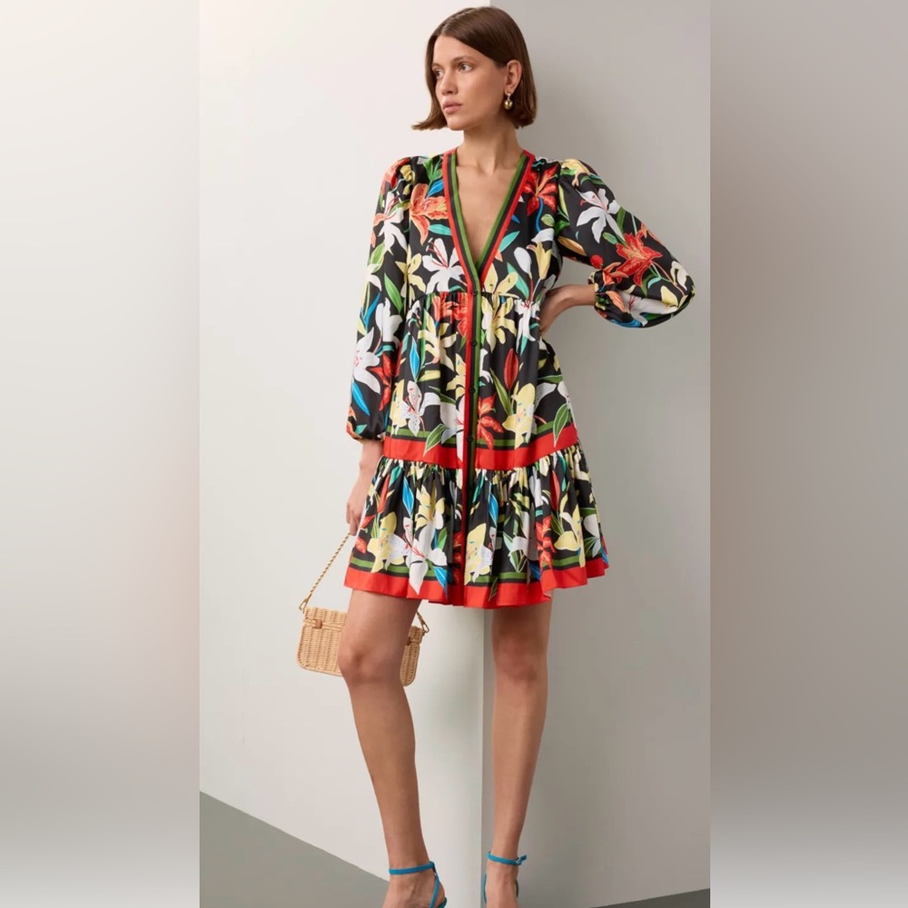 Summer Lilies Twill Dress